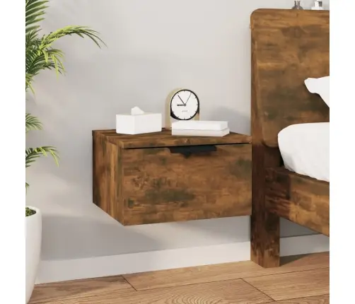 Seinale Kinnitatav Öökapp, Suitsutatud Tamm, 34 X 30 X 20 Cm