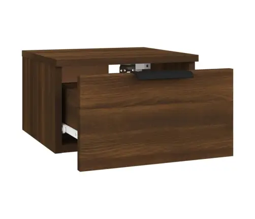 Sienas Naktsskapītis, Brūna Koka Krāsa, 34X30X20 Cm Vidaxl