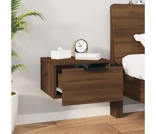 Sienas Naktsskapītis, Brūna Koka Krāsa, 34X30X20 Cm Vidaxl