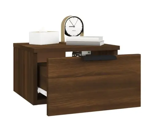 Sienas Naktsskapītis, Brūna Koka Krāsa, 34X30X20 Cm Vidaxl