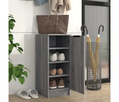 Apavu Skapītis, Pelēka Ozolkoka, 30X35X70 Cm, Inženierijas Koks Vidaxl