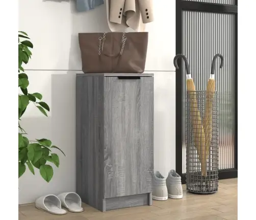 Apavu Skapītis, Pelēka Ozolkoka, 30X35X70 Cm, Inženierijas Koks Vidaxl