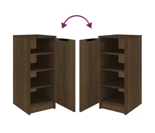 Apavu Skapītis, Ozolkoka Krāsa, 30X35X70 Cm, Inženierijas Koks Vidaxl