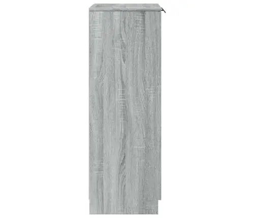 Apavu Skapītis, Pelēka Ozolkoka, 59X35X100Cm, Inženierijas Koks Vidaxl