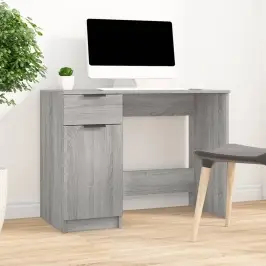 Rašomasis Stalas, Pilkos Ąžuolo Spalvos, 100X50X75cm Mediena