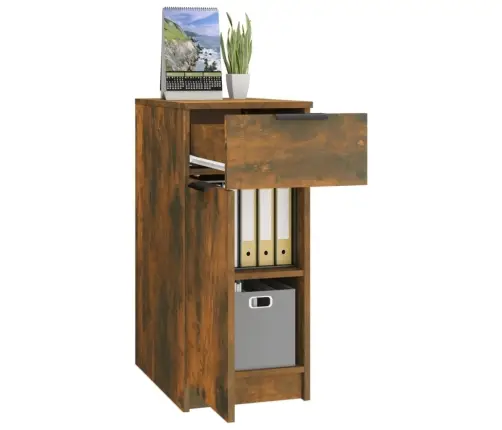 Rakstāmgalda Skapītis, Ozola, 33,5X50X75 Cm, Inženierijas Koks Vidaxl