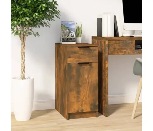 Rakstāmgalda Skapītis, Ozola, 33,5X50X75 Cm, Inženierijas Koks Vidaxl