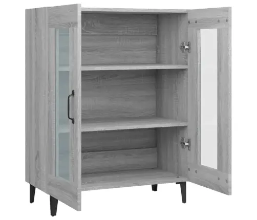 Kumode, Pelēka Ozolkoka, 69,5X34X90 Cm, Inženierijas Koks Vidaxl