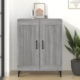 Kumode, Pelēka Ozolkoka, 69,5X34X90 Cm, Inženierijas Koks Vidaxl