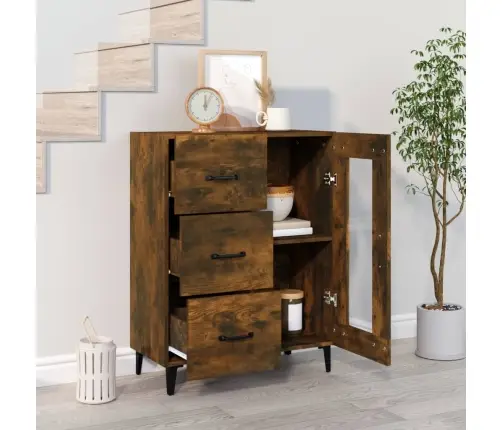 Kumode, Ozolkoka Krāsa, 69,5X34X90 Cm, Inženierijas Koks Vidaxl