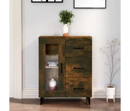 Kumode, Ozolkoka Krāsa, 69,5X34X90 Cm, Inženierijas Koks Vidaxl