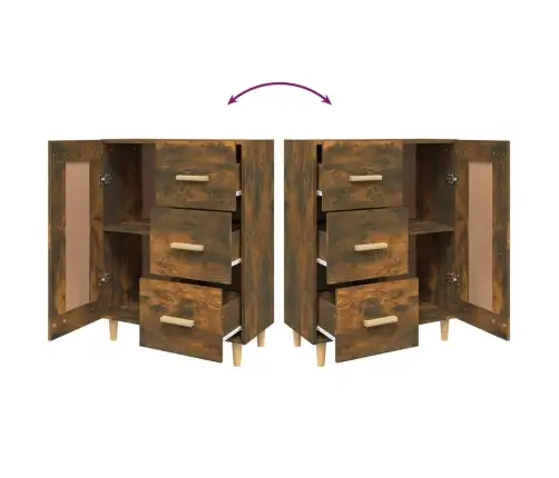 Kumode, Ozolkoka Krāsa, 69,5X34X90 Cm, Inženierijas Koks Vidaxl