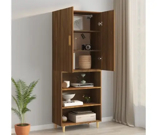 Pakabinama Sieninė Spintelė, Ruda Ąžuolo, 69,5X34X90Cm