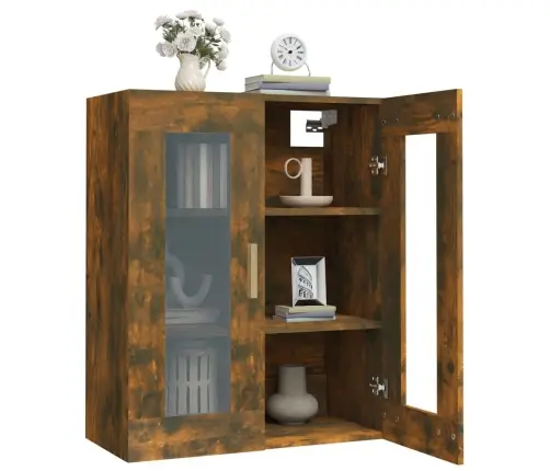 Pakabinama Sieninė Spintelė, Dūminio Ąžuolo, 69,5X34X90Cm