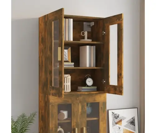 Pakabinama Sieninė Spintelė, Dūminio Ąžuolo, 69,5X34X90Cm