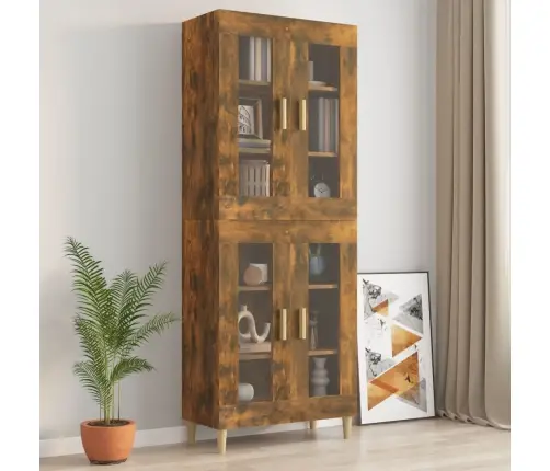 Pakabinama Sieninė Spintelė, Dūminio Ąžuolo, 69,5X34X90Cm