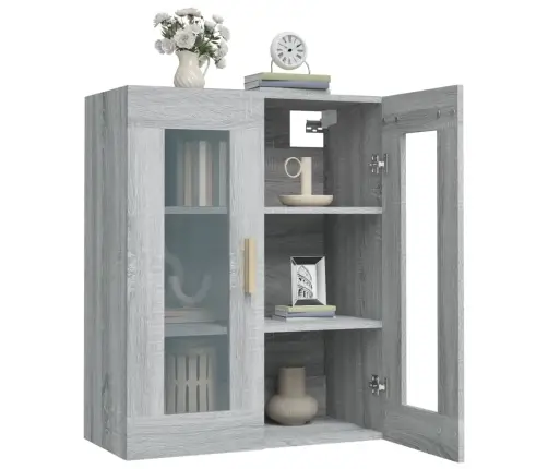 Pakabinama Sieninė Spintelė, Pilka Ąžuolo, 69,5X34X90Cm