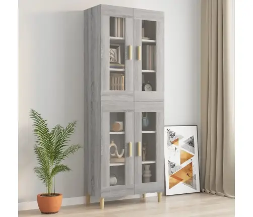 Pakabinama Sieninė Spintelė, Pilka Ąžuolo, 69,5X34X90Cm