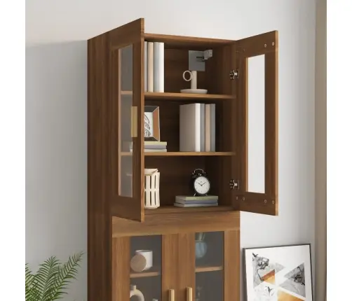 Seinakapp, Pruun Tamm, 69,5X34X90 Cm Seinakapp, Pruun Tamm, 69,5X34X90 Cm