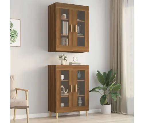 Seinakapp, Pruun Tamm, 69,5X34X90 Cm Seinakapp, Pruun Tamm, 69,5X34X90 Cm