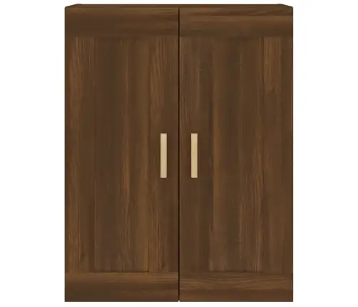 Sienas Skapītis, Brūna Ozola, 69,5X32,5X90Cm, Inženierijas Koks Vidaxl