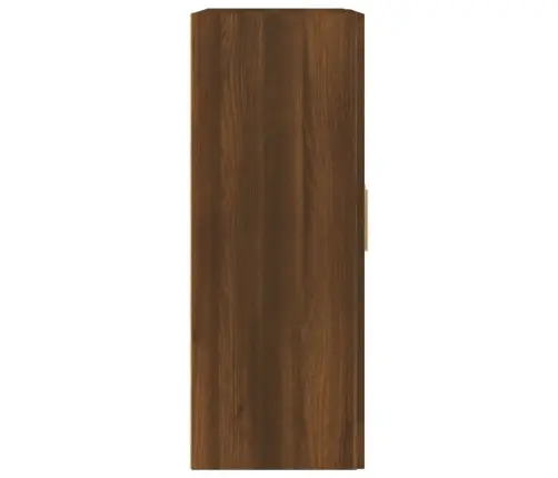 Sienas Skapītis, Brūna Ozola, 69,5X32,5X90Cm, Inženierijas Koks Vidaxl