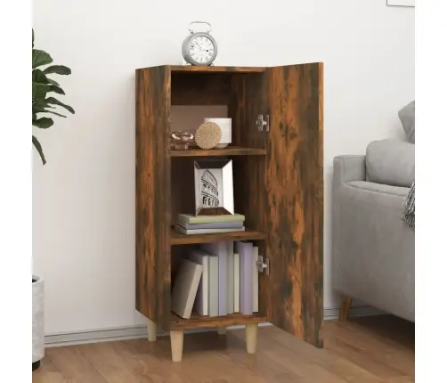 Kumode, Ozolkoka Krāsa, 34,5X34X90 Cm, Inženierijas Koks Vidaxl