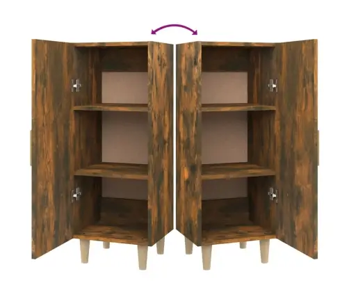 Kumode, Ozolkoka Krāsa, 34,5X34X90 Cm, Inženierijas Koks Vidaxl