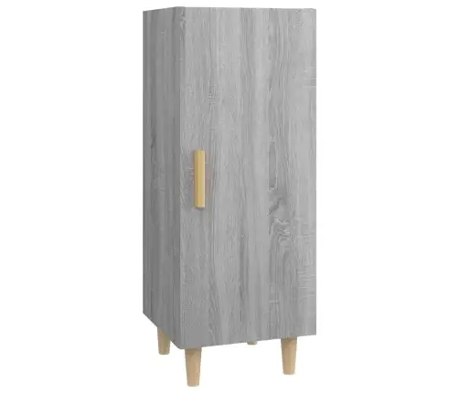 Kumode, Pelēka Ozolkoka, 34,5X34X90 Cm, Inženierijas Koks Vidaxl