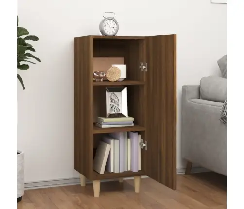 Puhvetkapp, Pruun Tamm, 34,5 X 34 X 90 cm Tehispuit