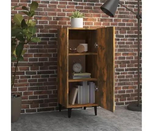 Kumode, Ozolkoka Krāsa, 34,5X34X90 Cm, Inženierijas Koks Vidaxl