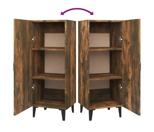 Kumode, Ozolkoka Krāsa, 34,5X34X90 Cm, Inženierijas Koks Vidaxl