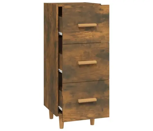 Kumode, Ozolkoka Krāsa, 34,5X34X90 Cm, Inženierijas Koks Vidaxl