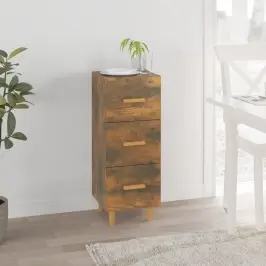 Kumode, Ozolkoka Krāsa, 34,5X34X90 Cm, Inženierijas Koks Vidaxl