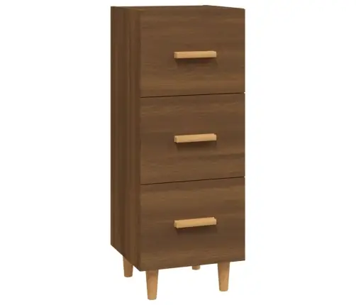 Kumode, Ozolkoka Krāsa, 34,5X34X90 Cm, Inženierijas Koks Vidaxl