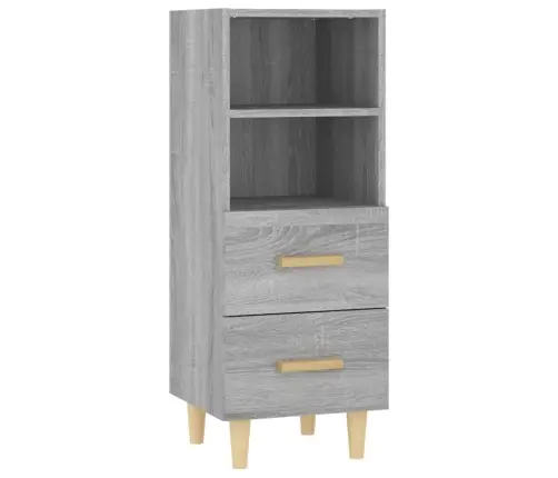 Kumode, Pelēka Ozolkoka, 34,5X34X90 Cm, Inženierijas Koks Vidaxl Kumode, Pelēka Ozolkoka, 34,5X34X90 Cm, Inženierijas Koks Vidaxl