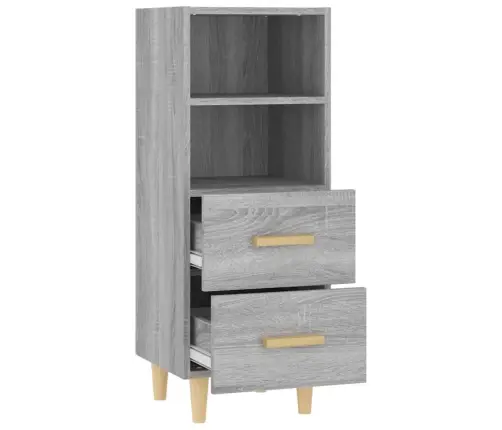 Kumode, Pelēka Ozolkoka, 34,5X34X90 Cm, Inženierijas Koks Vidaxl Kumode, Pelēka Ozolkoka, 34,5X34X90 Cm, Inženierijas Koks Vidaxl