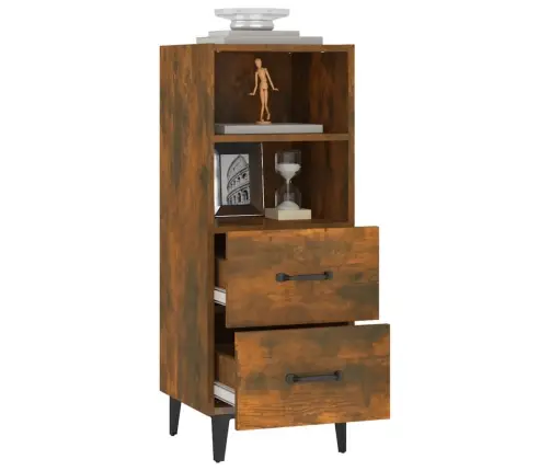 Kumode, Ozolkoka Krāsa, 34,5X34X90 Cm, Inženierijas Koks Vidaxl