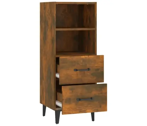 Kumode, Ozolkoka Krāsa, 34,5X34X90 Cm, Inženierijas Koks Vidaxl