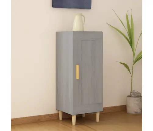 Šoninė Spintelė, Pilka Ąžuolo, 34,5X34X90cm Apdirbta Mediena