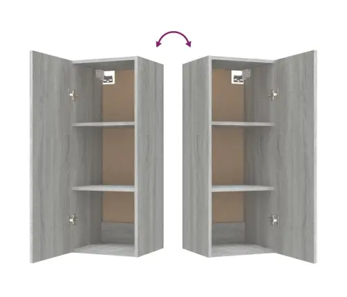 Piekarams Skapītis, Ozolkoka, 34,5X34X90 Cm, Inženierijas Koks Vidaxl