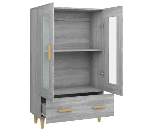 Augstais Skapītis, Pelēka Ozola, 70X31X115Cm, Inženierijas Koks Vidaxl