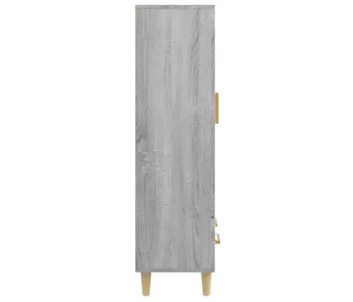 Augstais Skapītis, Pelēka Ozola, 70X31X115Cm, Inženierijas Koks Vidaxl