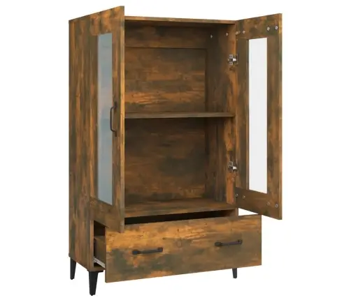 Komoda, Dūminio Ąžuolo Spalvos, 70X31X115cm Apdirbta Mediena