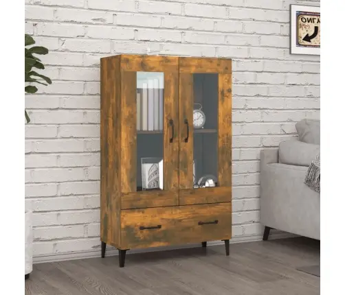 Komoda, Dūminio Ąžuolo Spalvos, 70X31X115cm Apdirbta Mediena