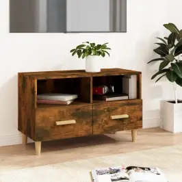 Tv Skapītis, Ozolkoka Krāsa, 80X36X50 Cm, Inženierijas Koks Vidaxl
