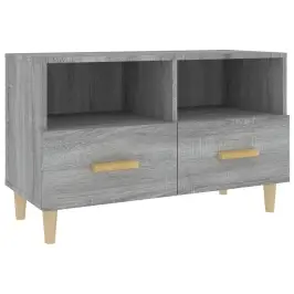 Tv Skapītis, Pelēka Ozolkoka, 80X36X50 Cm, Inženierijas Koks Vidaxl