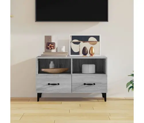 Telerikapp, Hall Sonoma Tamm, 80 X 36 X 50 cm Tehispuit