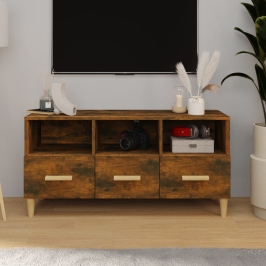 Tv Skapītis, Ozolkoka Krāsa, 102X36X50 Cm, Inženierijas Koks Vidaxl