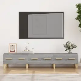 Tv Skapītis, Pelēka Ozolkoka, 150X34,5X30 Cm, Inženierijas Koks Vidaxl